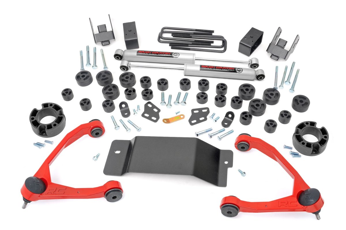 GMC Sierra 1500 Suspension Lift Kit - Rough Country - 4.75 Inch Lift with N3 Shocks - '07-'13